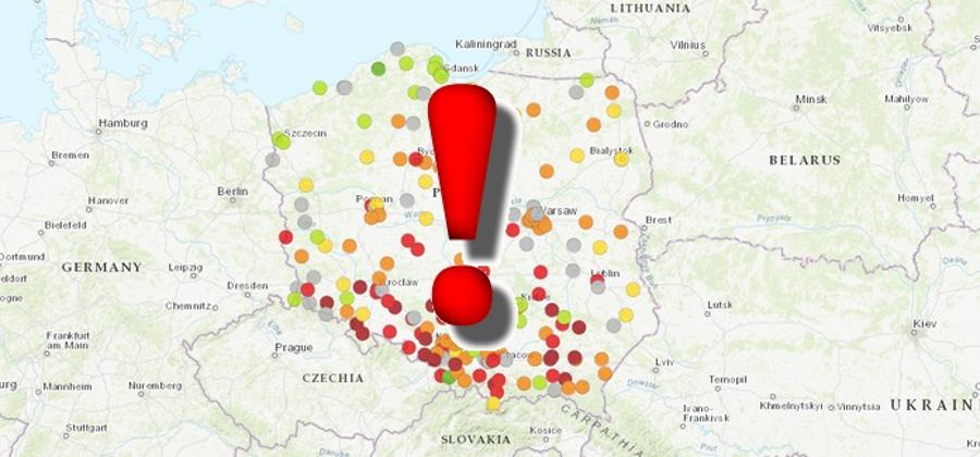 Powiadomienie o ryzyku przekroczenia poziomu informowania dla pyłu zawieszonego PM10 w powietrzu w powiecie grajewskim