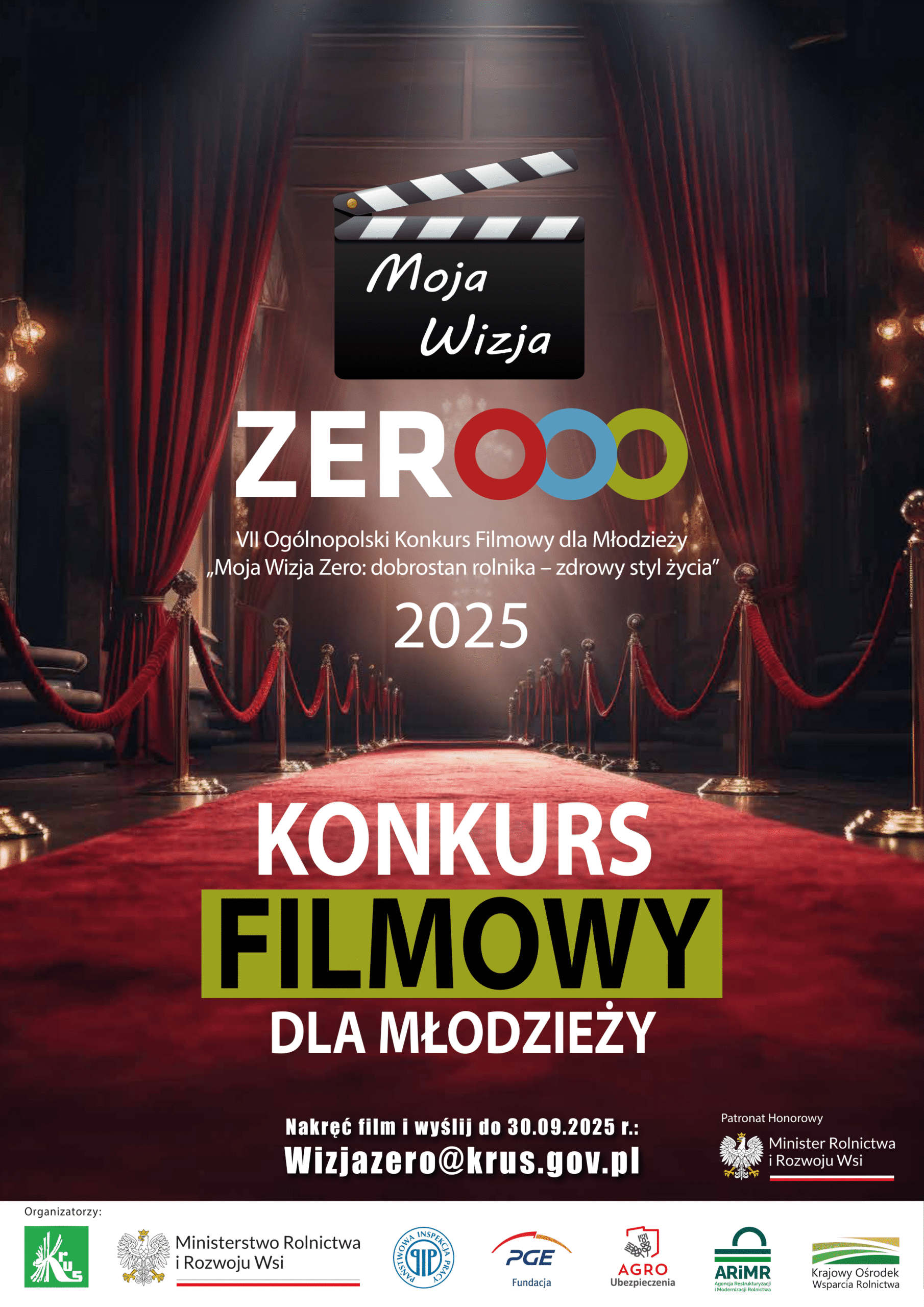 VII edycja Ogólnopolskiego Konkursu Filmowego „Moja Wizja Zero: dobrostan rolnika – zdrowy styl życia”