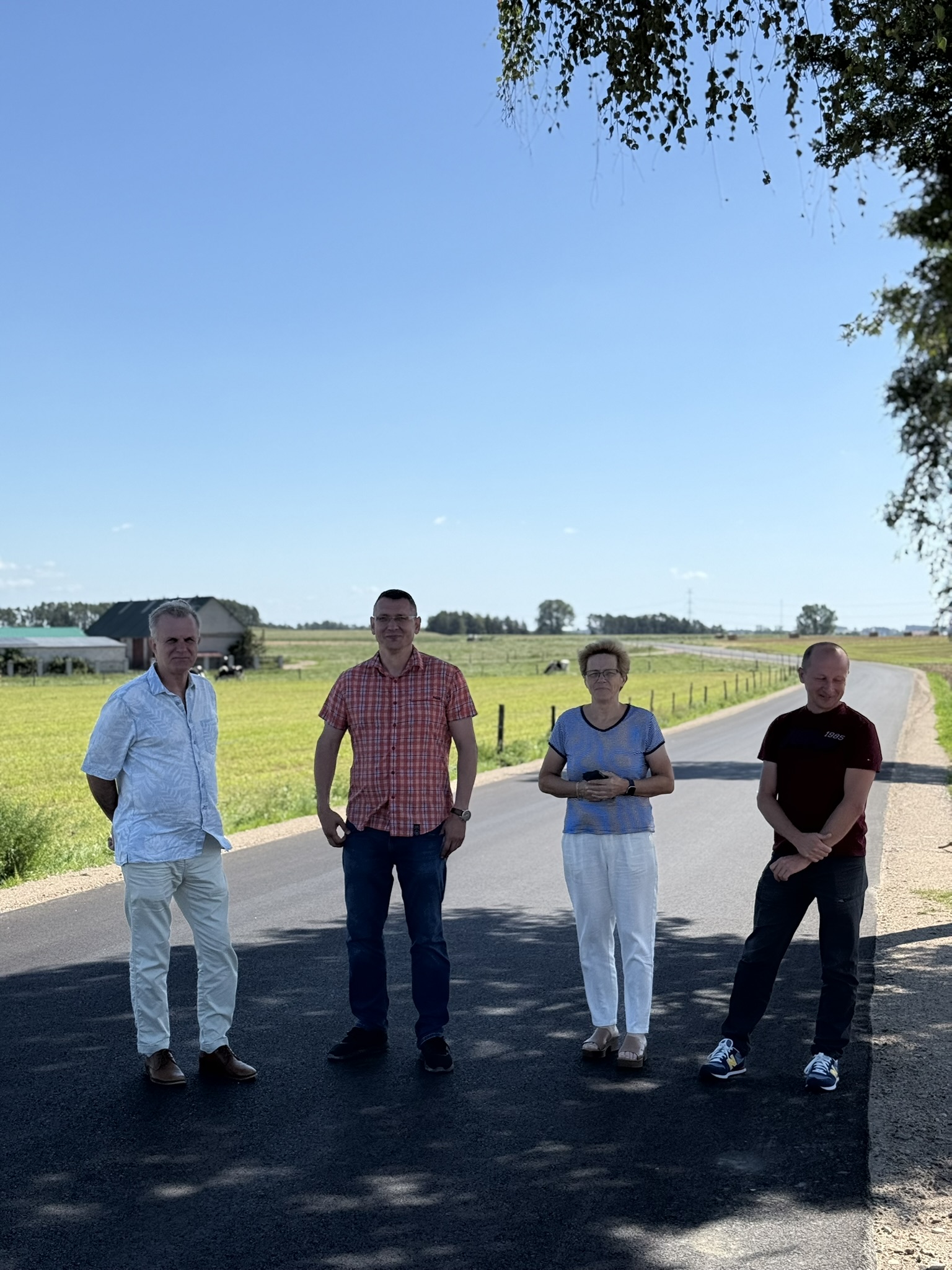 Odbiór  zadania pn. „Przebudowa drogi gminnej nr 104196B Wąsosz – Obrytki”