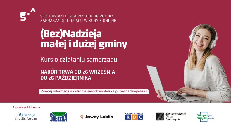 Kurs “(Bez)Nadzieja małej i dużej gminy”
